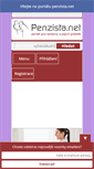 Mobile Screenshot of penzista.net